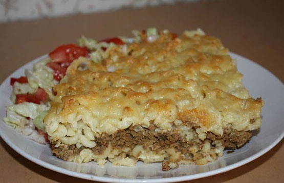 Макаронник с мясом пошагово