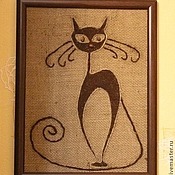 Панно кошки из кофейных зерен мастер класс Панно кошки из кофейных зерен мастер класс