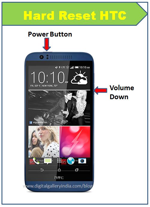 Как сделать хард ресет на htc desire dual sim Выполнение операции Hard reset на HTC Desire X