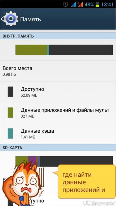 Где находится память на андроид Где находится память на андроид