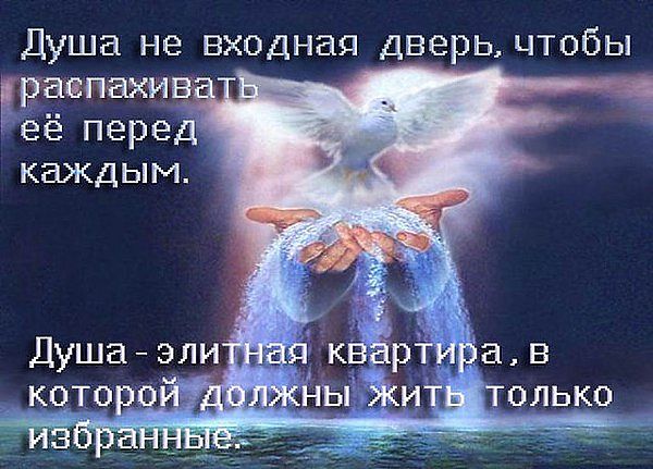 Статус когда душа закрыта Статус когда душа закрыта