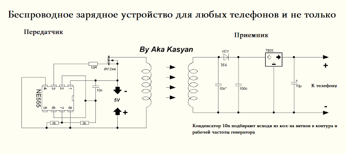 Беспроводная зарядка своими руками из зарядника 15