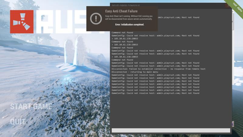Почему rust не заходит на сервера Почему rust не заходит на сервера
