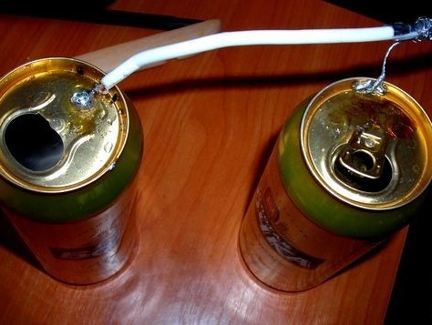 Как сделать антенна из пивных банок