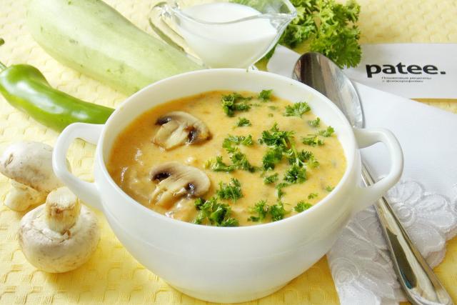 Куриный суп с грибами и сыром рецепт пошагово Куриный суп с грибами и сыром рецепт пошагово