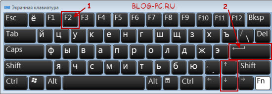Что делает клавиша f2 на клавиатуре