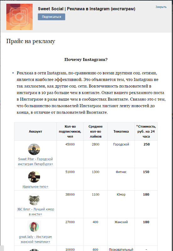 Как сделать прайс-лист вконтакте Как сделать прайс-лист вконтакте