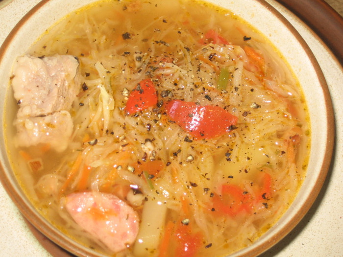 Вкусные щи с квашеной капустой рецепт