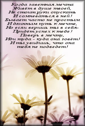 Что стало с твоей мечтой стих Что стало с твоей мечтой стих