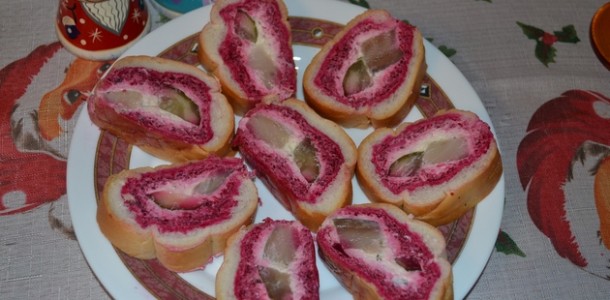 Селедка под шубой в багете пошаговый рецепт с
