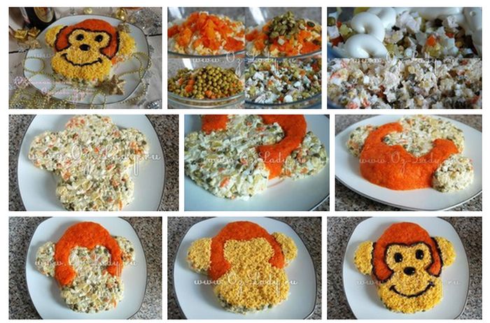 Вкусные салаты на Новый год 2018 (Обезьяны). Новые рецепты салатов с фото Вкусные салаты на Новый год 2018 (Обезьяны). Новые рецепты салатов с фото