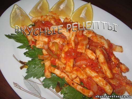 Кальмар в мультиварке на пару рецепт