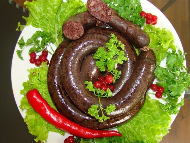 Домашняя кровяная колбаса в домашних условиях Домашняя кровяная колбаса в домашних условиях
