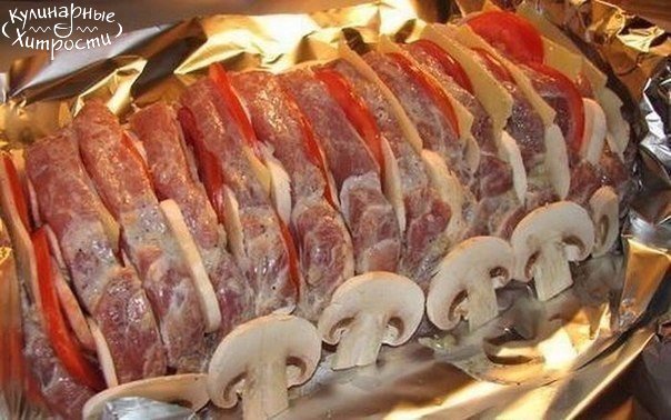 Рецепт из мякоти свинины в духовке