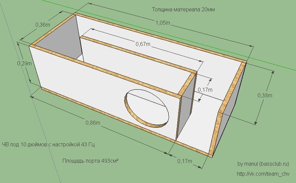 Короб на саб 10 дюймов своими руками Короб на саб 10