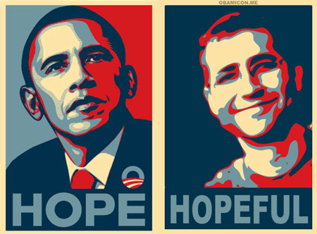 Как сделать плакат в стиле hope