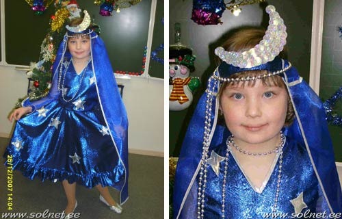 Новогодний костюм ночи для девочки своими руками Новогодний костюм ночи для девочки своими руками