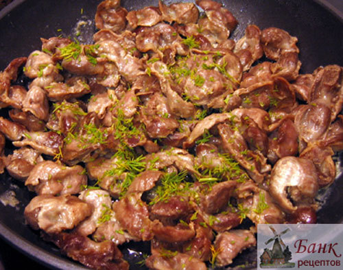 Куриные желудки и сердца рецепты