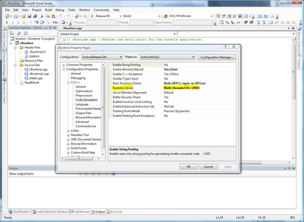Как сделать dll в visual studio 2010
