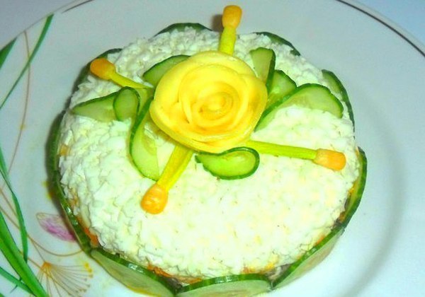 Салат зимнее солнце рецепт с