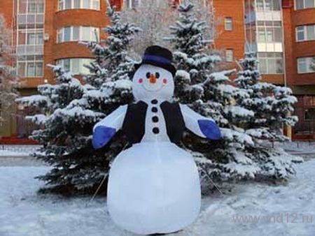 Конкурс снеговиков из снега