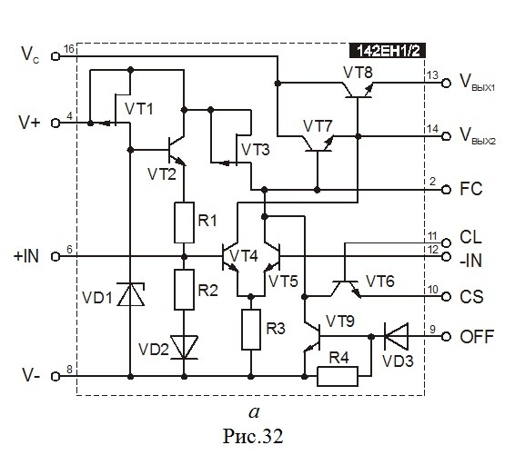 К142Ен12А схема включения: Регулируемый источник питания на ток до 1 А (К142ЕН12