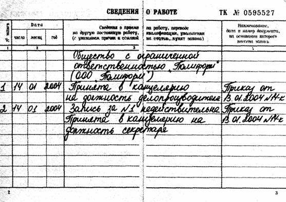 Если запись в трудовой книжке сделана неверно как исправить 348 Если запись в трудовой книжке сделана неверно как исправить 787
