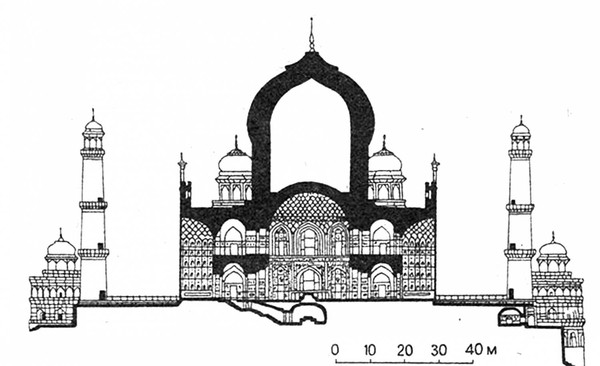 Модель из бумаги - знаменитый Тадж-Махал Ислам в Дагестане