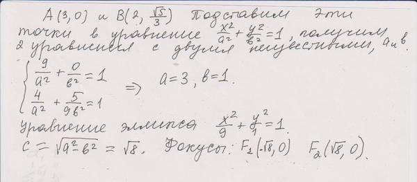 Как найти каноническое уравнение эллипса Как найти каноническое уравнение эллипса