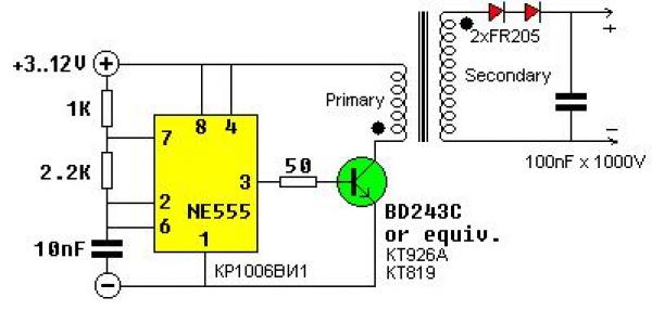 Недавно обнаружил, что в интернете мало нормальных схем преобразователей для доз