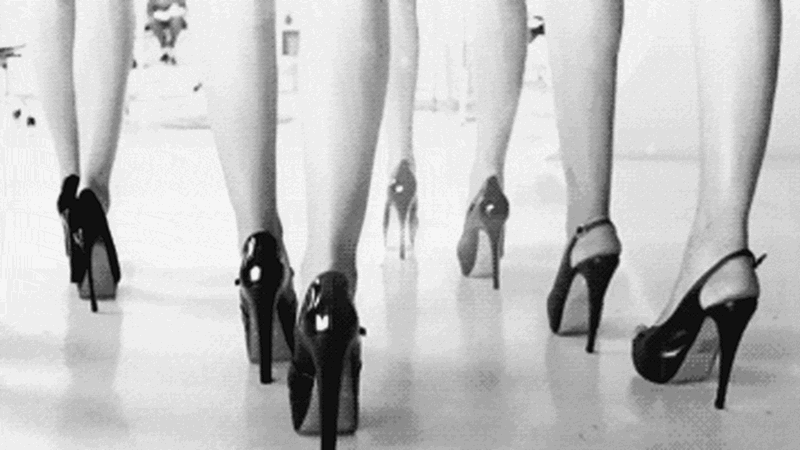 High heels gif