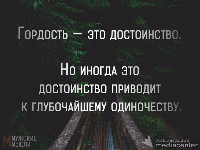 Пример гордости из жизни
