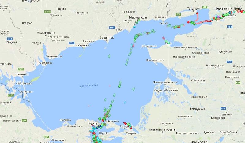 Азовское море крупные порты