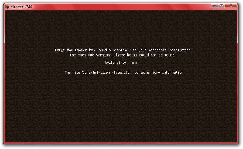 Forge mod loader has found a problem. Ошибка forge modloader has found a problem with your minecraft installation. ошибка при запуске tmodloader. ошибка при установке modloader.