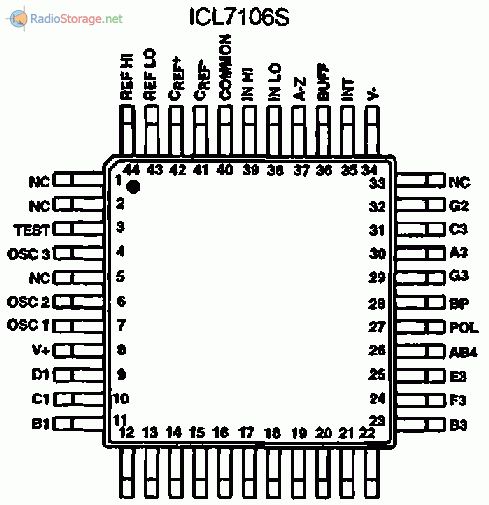 Icl7106 схема включения в мультиметре