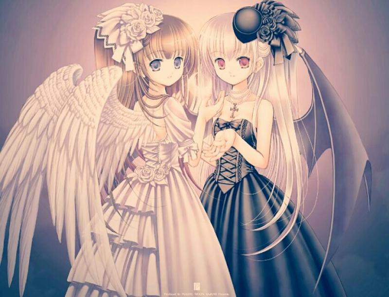Angel and demon anime