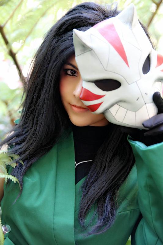 Anime girl mask cosplay
