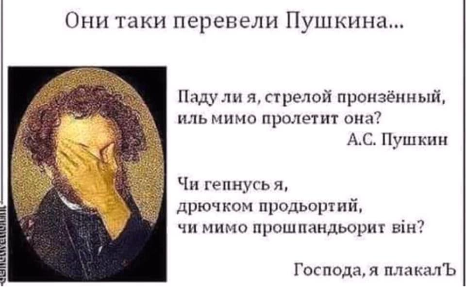 равномерном движении пушкин на украинском демотиватор то, что