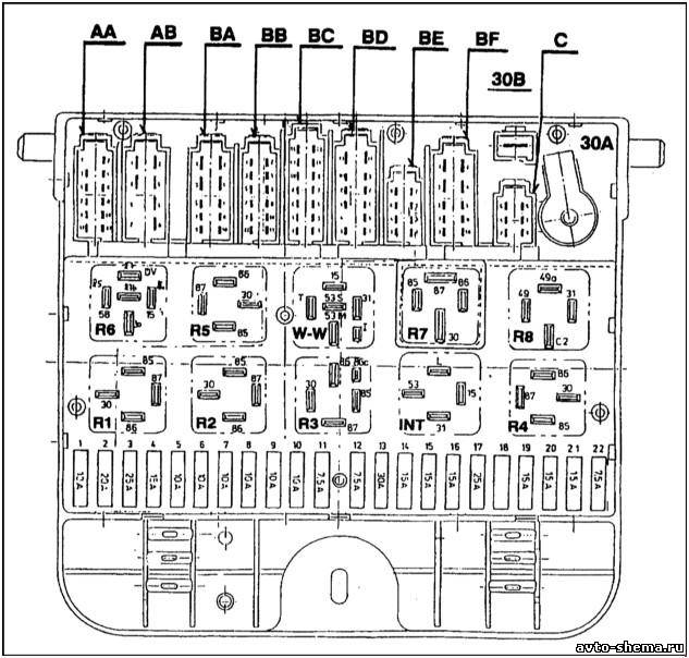 Шкода фелиция 1.3 карбюратор предохранители 1997