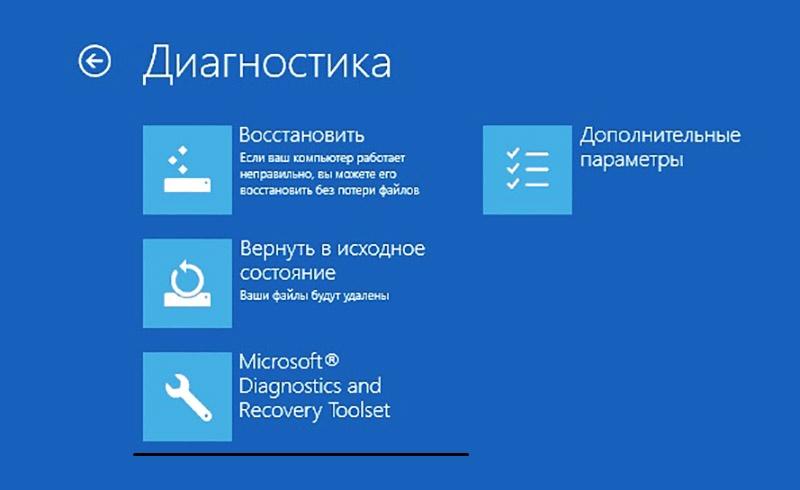 Microsoft diagnostics and recovery. Параметры восстановления системы. Microsoft diagnostics and recovery. Microsoft diagnostics and recovery. Microsoft diagnostic and recovery toolset.