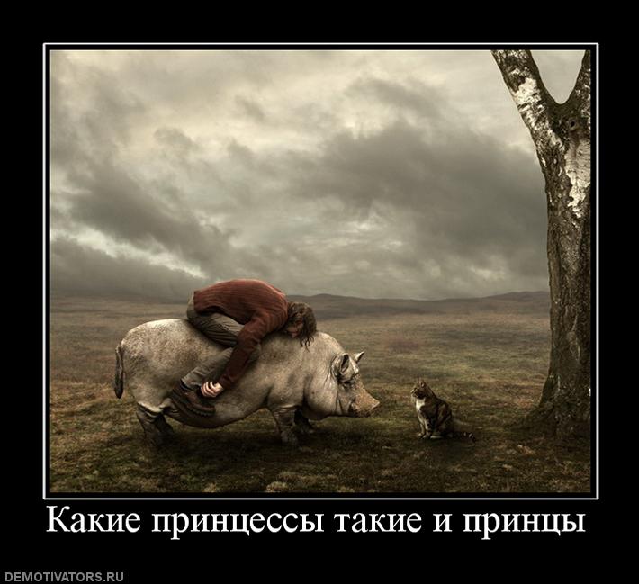каком-то демотиватор жди принца на белом коне первых