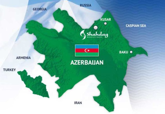 Как выглядит карта азербайджана