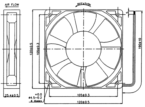 Осевой приточный вентилятор