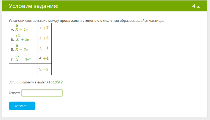 Ответы Mail.ru: Отметь схему процесса окисления