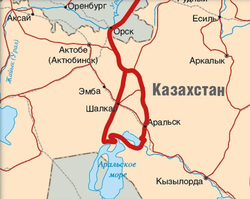 Река эмба на карте