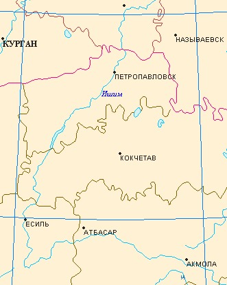 Карта реки ишим в тюменской области