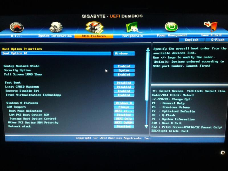 Bios has been reset gigabyte