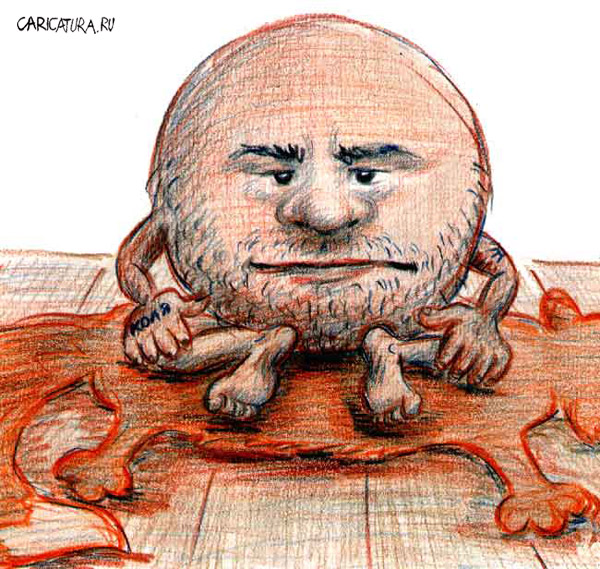 Рисунок колобка смешной
