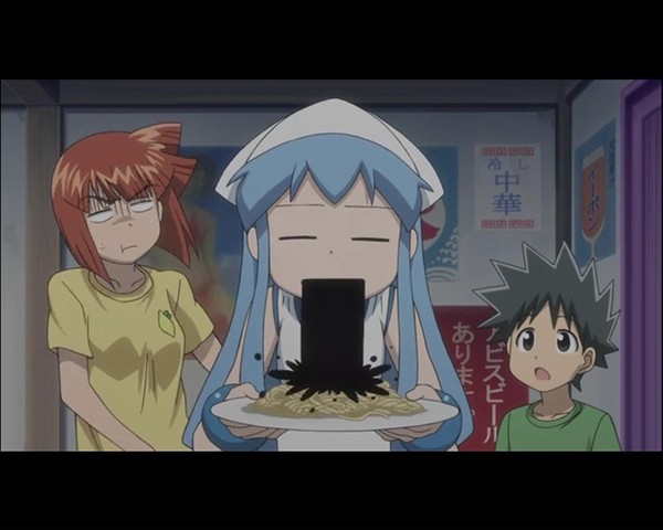 Anime girl throwing up
