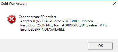 TÉLÉCHARGER D3DERR NOTAVAILABLE NOTAVAILABLE TÉLÉCHARGER D3DERR